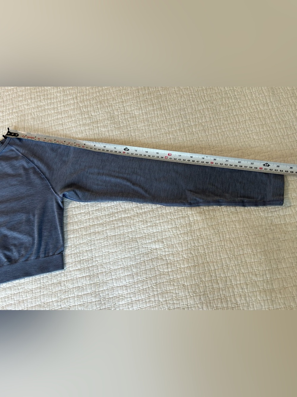 Alphalete Amplify Crop Top Stone Blue Women’s SzMedium Long Sleeve - Picture 5 of 6